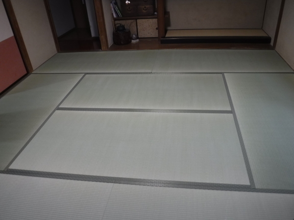 K様宅（一の谷町）新畳8帖/国産畳表使用/床ゴザ１枚を施工しました。