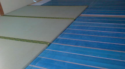 床暖房用の畳を納品しました。