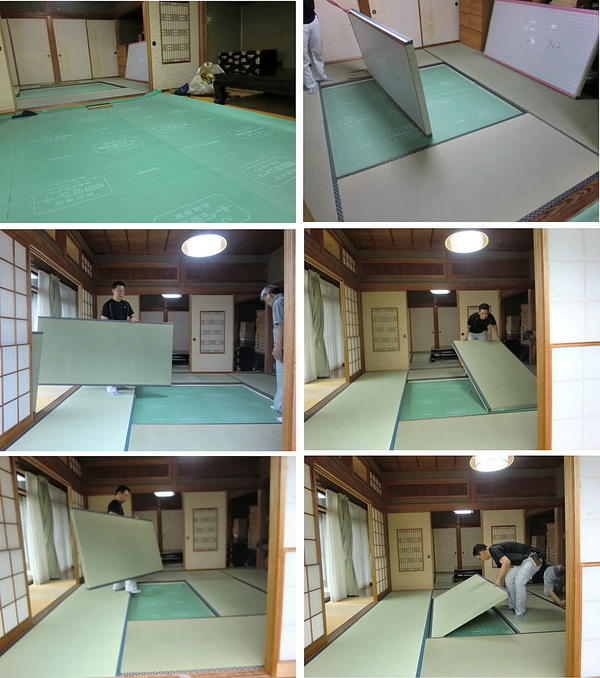 T様宅（東津田）新畳17帖（くまもと畳表）・床ゴザ1枚・座板上に畳シ-トを敷く施工をしました。
