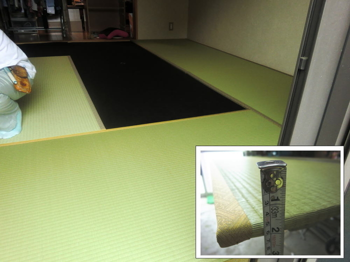 Ｋ様宅（浜乃木）新畳(厚さ15mm)６帖/竹炭シｰトを座板に敷く施工をしました。